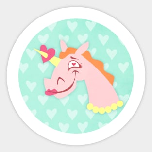 Unicorn Love At First Sight Sticker